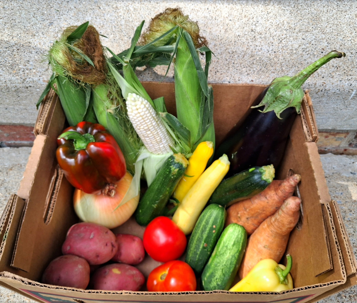 The Value Veggie Box for Four: **Veggies Only - No Fruit**